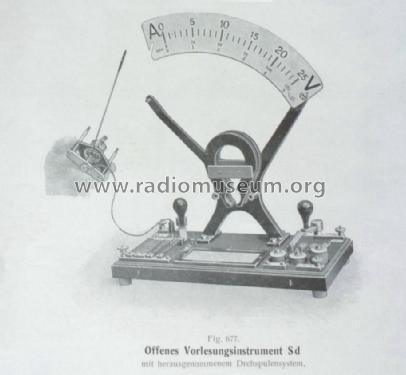 Offenes Präzisions-Vorlesungsinstrument Sd Gleichspannungs-Voltmeter; Horn, Dr. Theodor; (ID = 1497451) teaching