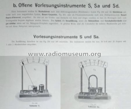 Offenes Vorlesungsinstrument S Wechselspannungs-Voltmeter; Horn, Dr. Theodor; (ID = 1497445) teaching