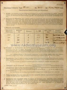 Präzisions-Voltmeter KX20; Horn, Dr. Theodor; (ID = 2978609) Ausrüstung