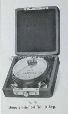 Taschen- Aperiodisches Drehspuleninstrument Amperemeter 6d; Horn, Dr. Theodor; (ID = 1497424) Equipment