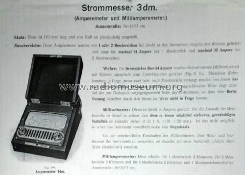 Tragbares Milliamperemeter 3DM; Horn, Dr. Theodor; (ID = 1497380) Equipment