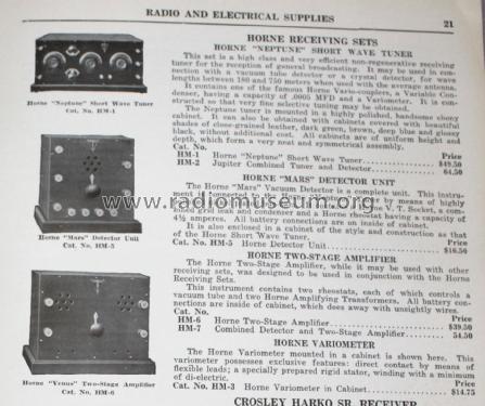 Saturn Detector-Amplifier HM-7; Horne Manufacturing (ID = 2159089) mod-pre26