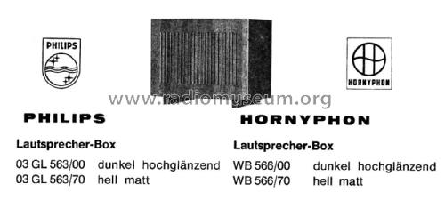 Lautsprecher-Box WB566A /00 /70; Horny Hornyphon; (ID = 2401237) Speaker-P