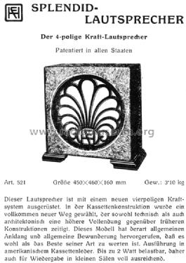 Lautsprecher Splendid; Horny Hornyphon; (ID = 705567) Lautspr.-K