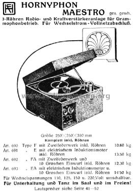 Maestro 691E & 691EA; Horny Hornyphon; (ID = 705522) Radio