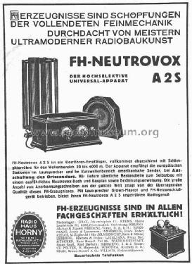 Neutrovox A2S; Horny Hornyphon; (ID = 10136) Radio