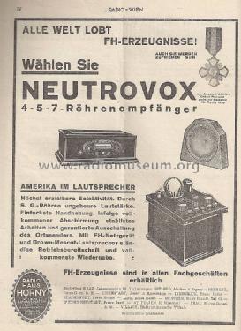 Neutrovox A5; Horny Hornyphon; (ID = 1047064) Radio