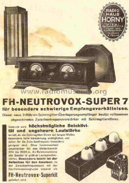 Neutrovox Super 7; Horny Hornyphon; (ID = 1004019) Kit