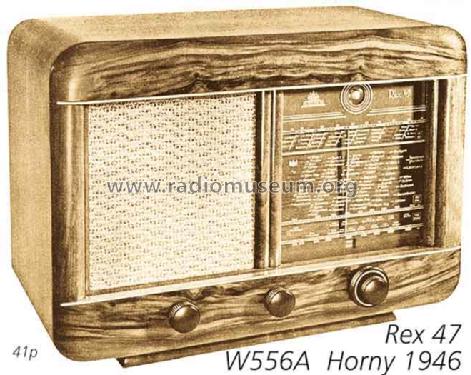 Rex 47 W W556A II; Horny Hornyphon; (ID = 1681) Radio