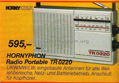 Radio-Portable TR 0220/09; Horny Hornyphon; (ID = 2100425) Radio