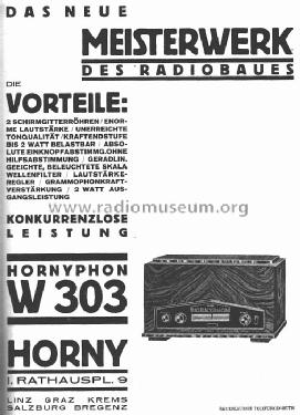W303; Horny Hornyphon; (ID = 10272) Radio