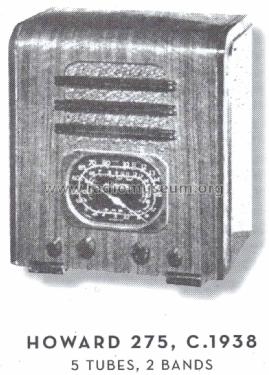 275 ; Howard Radio Company (ID = 1586810) Radio