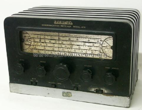 430 ; Howard Radio Company (ID = 362434) Amateur-R