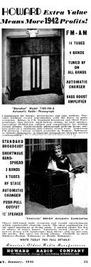 718-FMA or 718-XFMA Chippendale ; Howard Radio Company (ID = 1031276) Radio