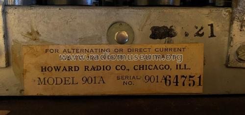901-A ; Howard Radio Company (ID = 2559574) Radio