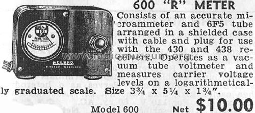 R-Meter 600; Howard Radio Company (ID = 1789309) Amateur-D