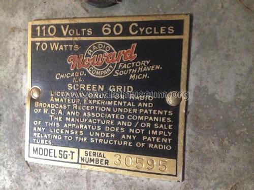 Screen Grid SG-T; Howard Radio Company (ID = 1930420) Radio