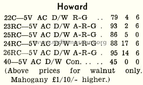 George 22C; Howard Radio Pty. (ID = 2721255) Radio