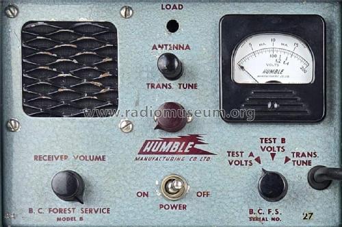 Model B Radiophone ; Humble Manufacturing (ID = 3108595) Commercial TRX