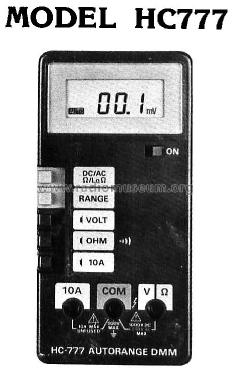 Digital Multimeter HC-777; Hung Chang Co. Ltd., (ID = 2207900) Equipment