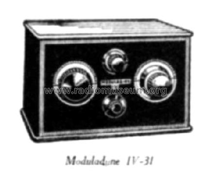 Moduladyne IV-31 ; Hurm, Horace, Hurm (ID = 2600123) Radio