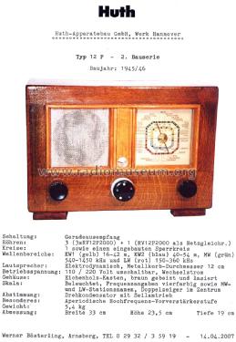 12P; Huth, Signalbau AG, (ID = 1584610) Radio