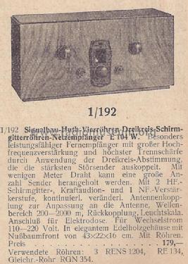 E104W; Huth, Signalbau AG, (ID = 1415803) Radio