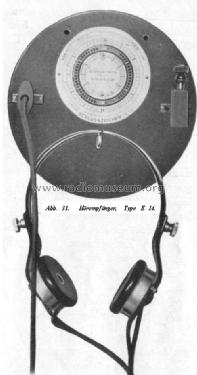 Hörempfänger - Zeitzeichenempfänger E14; Huth, Signalbau AG, (ID = 1887975) Detektor