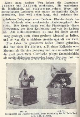 Lautsprecher Huth-Johnsen-Rahbek ; Huth, Signalbau AG, (ID = 1408921) Speaker-P
