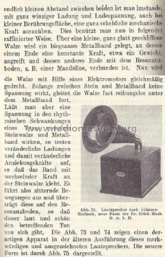 Lautsprecher Huth-Johnsen-Rahbek ; Huth, Signalbau AG, (ID = 1408922) Parleur