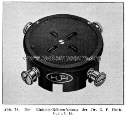 Röhrenfassung ; Huth, Signalbau AG, (ID = 1630427) Radio part