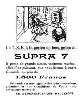 Supra 7 ; Hydro-Électrique d' (ID = 1477041) Radio