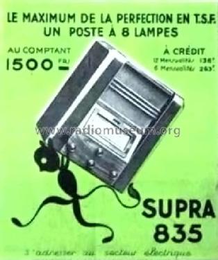 Supra 835; Hydro-Électrique d' (ID = 1477049) Radio