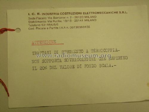 Amperometro 644; ICE, I.C.E.; Milano (ID = 1369787) Equipment