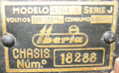 4264-E; Iberia Radio SA; (ID = 1434043) Radio
