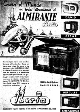 Almirante 84-E Serie O; Iberia Radio SA; (ID = 1309890) Radio