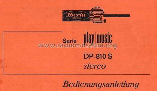 Play Music DP-810S; Iberia Radio, S.A.; (ID = 3056755) R-Player