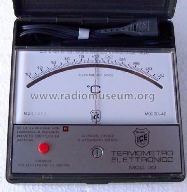 Termometro Elettronico 33-A2; ICE, I.C.E.; Milano (ID = 3054200) Equipment