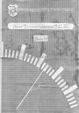 Termometro Elettronico 33-A2; ICE, I.C.E.; Milano (ID = 3054202) Equipment