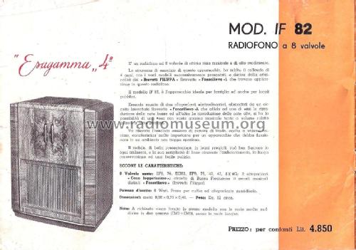 Esagamma IF82; Imca Radio; (ID = 1910038) Radio