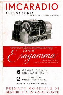 Esagamma IF82; Imca Radio; (ID = 2625073) Radio