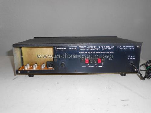 Stereo Amplifier HF 615; Imperial brand, (ID = 2352672) Ampl/Mixer