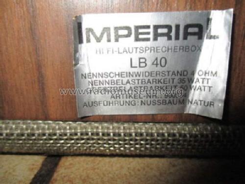 LB40 Art.-Nr. 900334; Imperial Rundfunk (ID = 2233096) Speaker-P