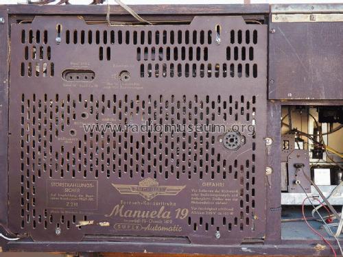 Manuela 19 FS-Ch= 1419 und RF-Ch= J611 Stereo; Imperial Rundfunk (ID = 2560229) TV Radio