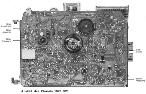 S/W Fernsehempfänger Chassis Ch= 1823SW; Imperial Rundfunk (ID = 1929648) Television