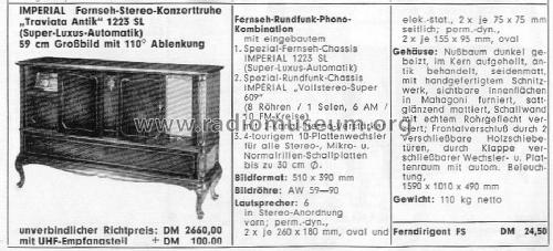 Traviata Antik 1223SL Ch= J609 TV-Ch= 1223SL; Imperial Rundfunk (ID = 1601551) TV-Radio