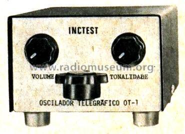 Oscilador telegráfico OT-1; Inctest Indústria de (ID = 1967027) Amateur-D