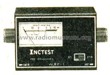 Wattimetro de RF ; Inctest Indústria de (ID = 1967024) Amateur-D