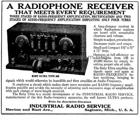 Baby Ultra 400 ; Industrial Radio (ID = 982234) Radio