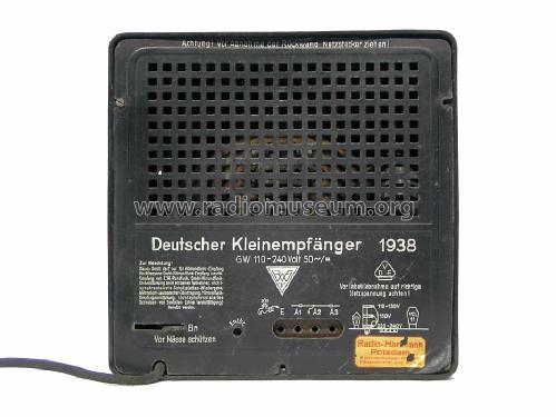 Deutscher Kleinempfänger 1938 DKE38; Grassmann, Peter, (ID = 586369) Radio